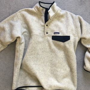 Men’s Patagonia synchilla snap t pullover-oatmeal